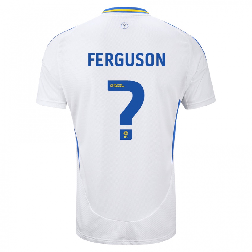 Niño Camiseta Connor Ferguson #0 Blanco Azul 1ª Equipación 2024/25 La Camisa Argentina