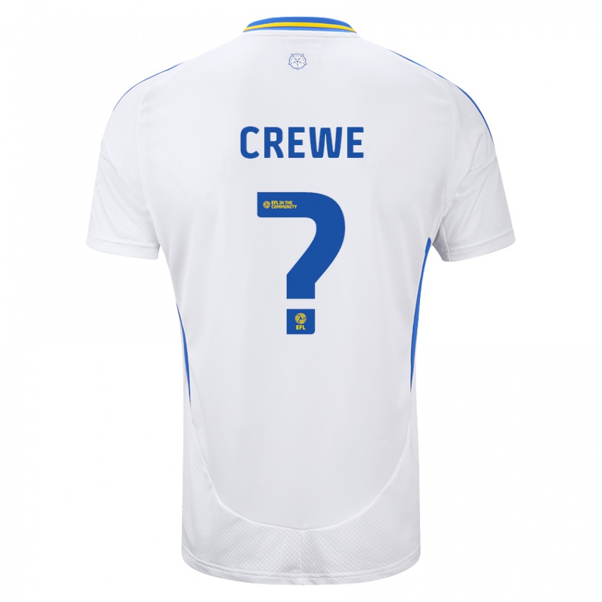 Niño Camiseta Charlie Crewe #0 Blanco Azul 1ª Equipación 2024/25 La Camisa Argentina