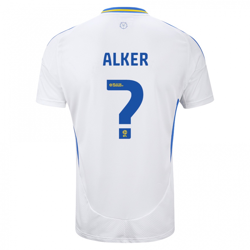 Niño Camiseta Samuel Alker #0 Blanco Azul 1ª Equipación 2024/25 La Camisa Argentina