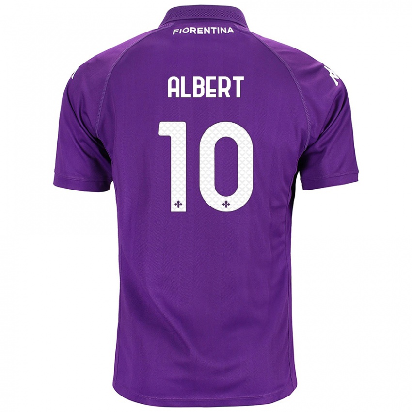 Niño Camiseta Albert Gudmundsson #10 Morado 1ª Equipación 2024/25 La Camisa Argentina