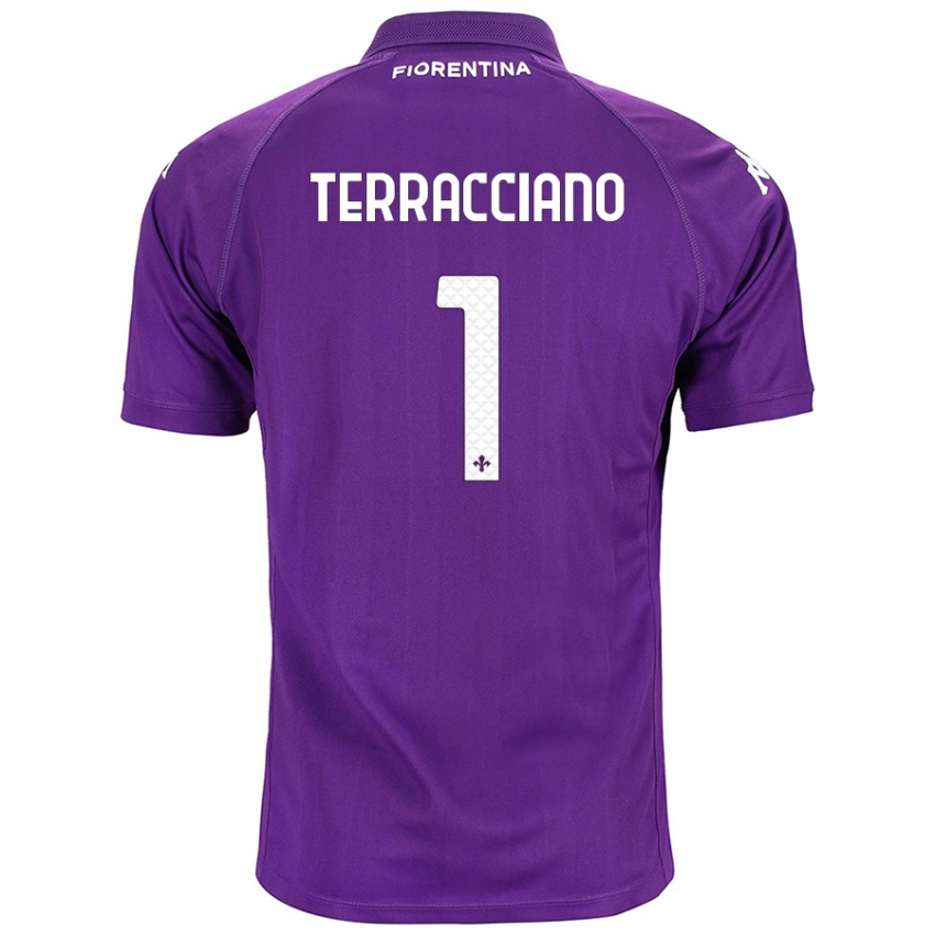 Niño Camiseta Pietro Terracciano #1 Morado 1ª Equipación 2024/25 La Camisa Argentina