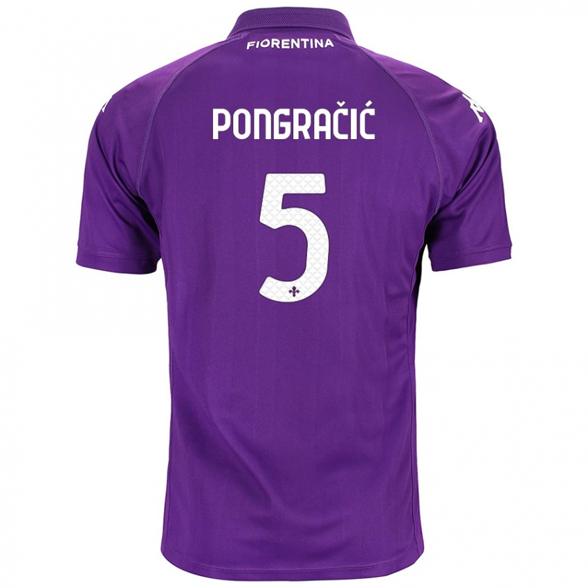 Niño Camiseta Marin Pongračić #5 Morado 1ª Equipación 2024/25 La Camisa Argentina