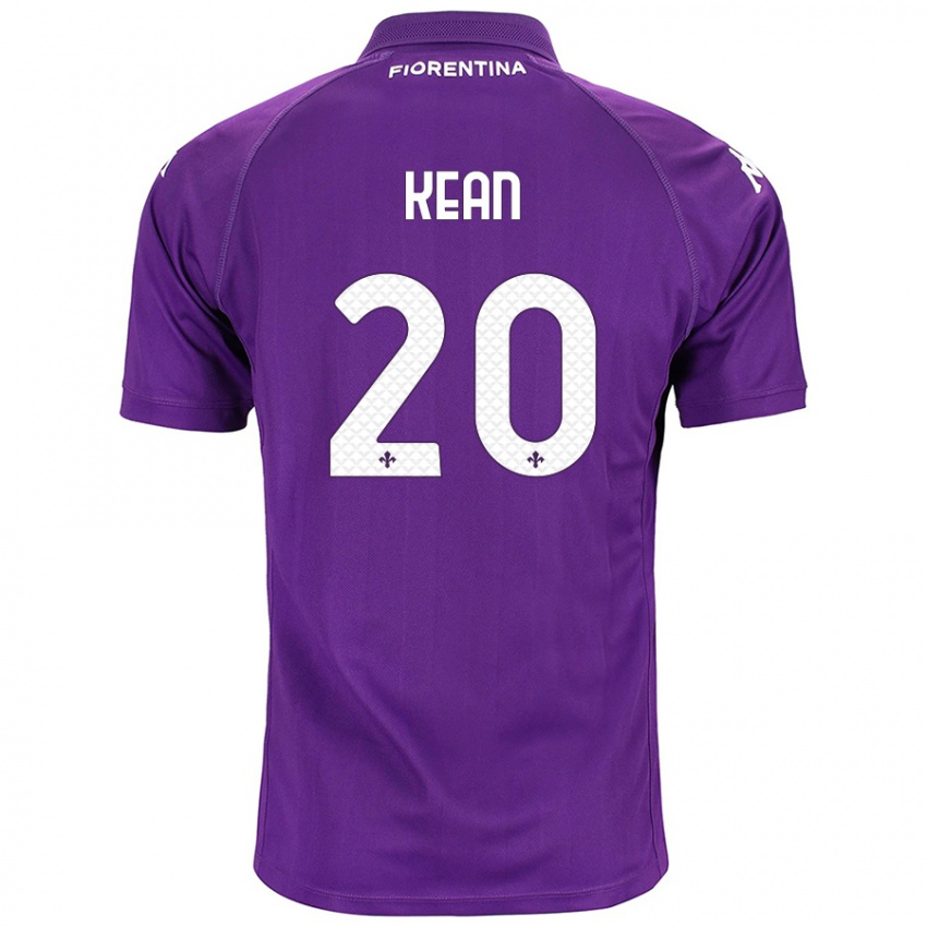 Niño Camiseta Moise Kean #20 Morado 1ª Equipación 2024/25 La Camisa Argentina