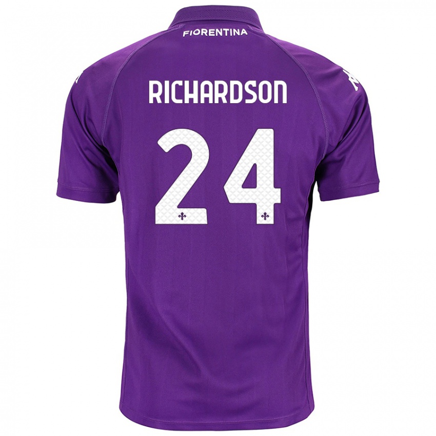 Niño Camiseta Amir Richardson #24 Morado 1ª Equipación 2024/25 La Camisa Argentina