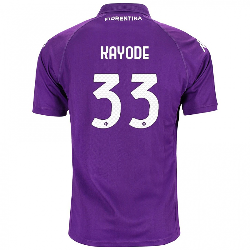 Niño Camiseta Michael Kayode #33 Morado 1ª Equipación 2024/25 La Camisa Argentina