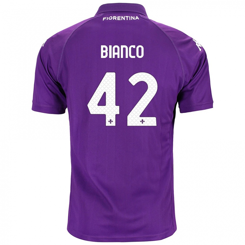 Niño Camiseta Alessandro Bianco #42 Morado 1ª Equipación 2024/25 La Camisa Argentina