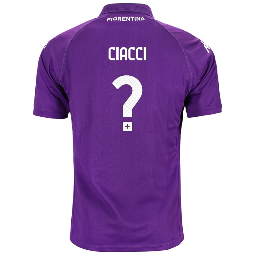 Niño Camiseta Niccolò Ciacci #0 Morado 1ª Equipación 2024/25 La Camisa Argentina