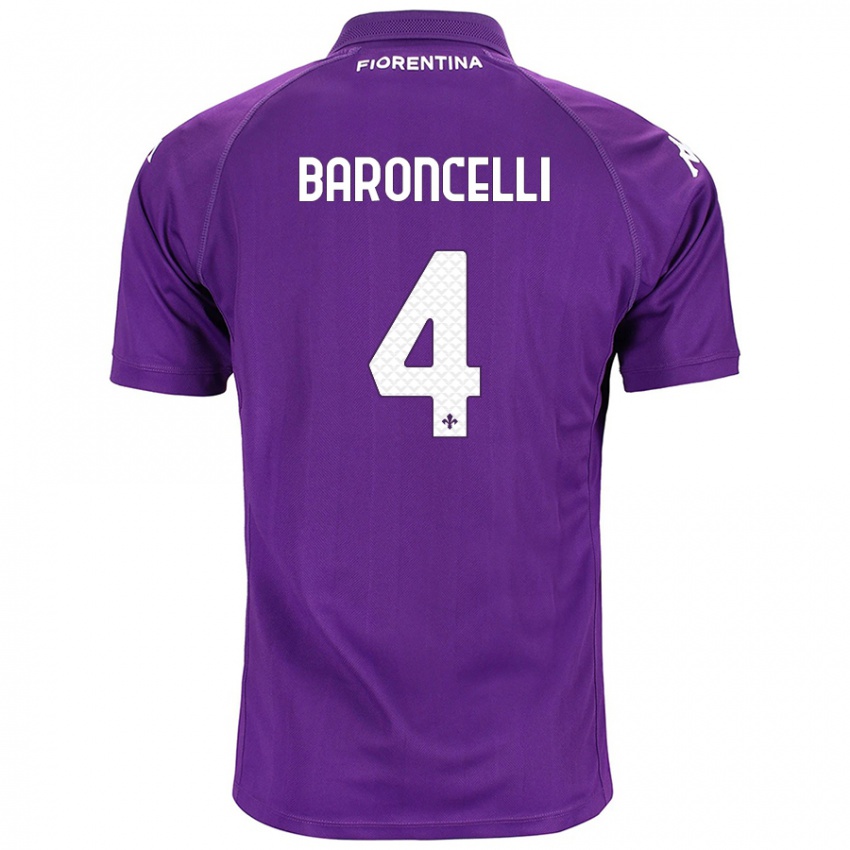 Niño Camiseta Leonardo Baroncelli #4 Morado 1ª Equipación 2024/25 La Camisa Argentina