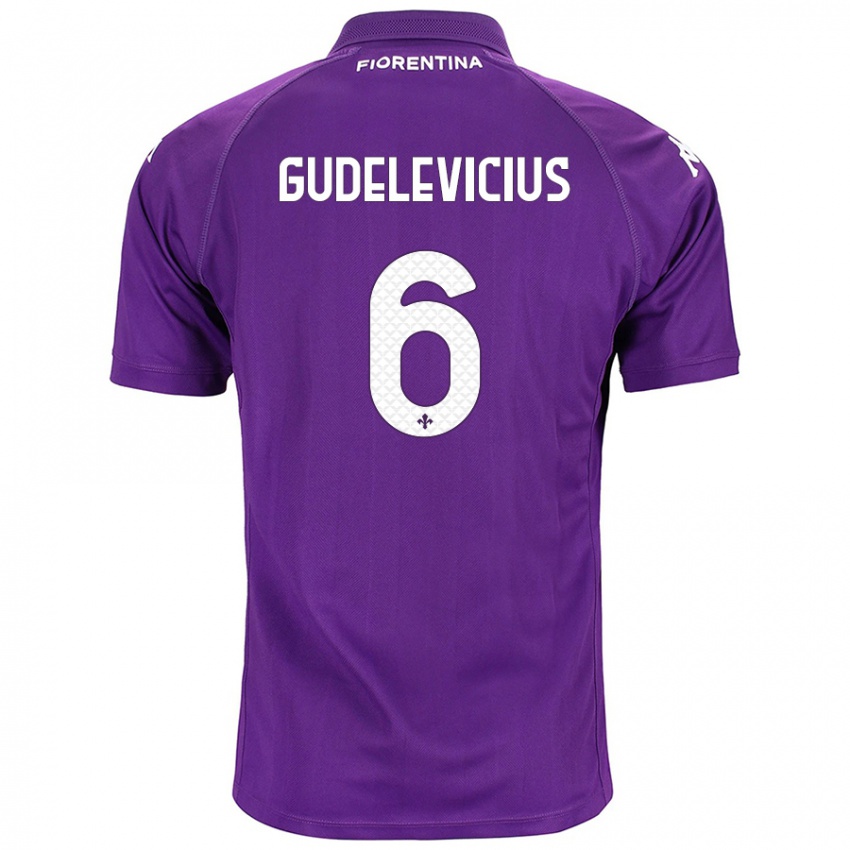 Niño Camiseta Ernestas Gudelevicius #6 Morado 1ª Equipación 2024/25 La Camisa Argentina