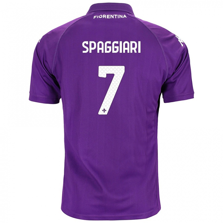 Niño Camiseta Riccardo Spaggiari #7 Morado 1ª Equipación 2024/25 La Camisa Argentina