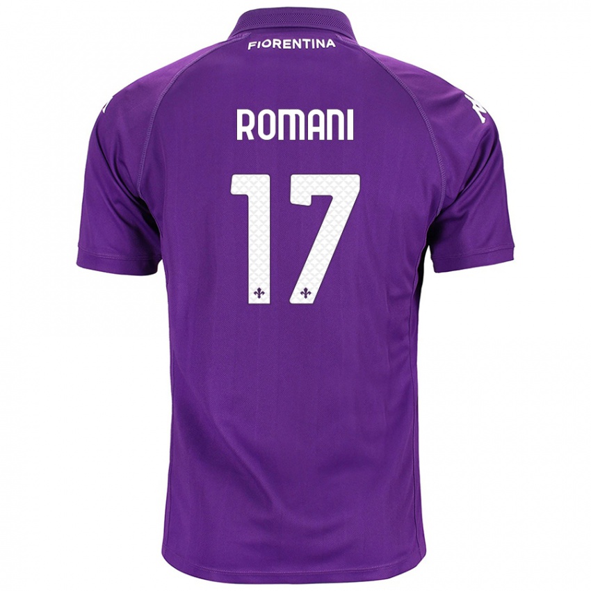 Niño Camiseta Lorenzo Romani #17 Morado 1ª Equipación 2024/25 La Camisa Argentina