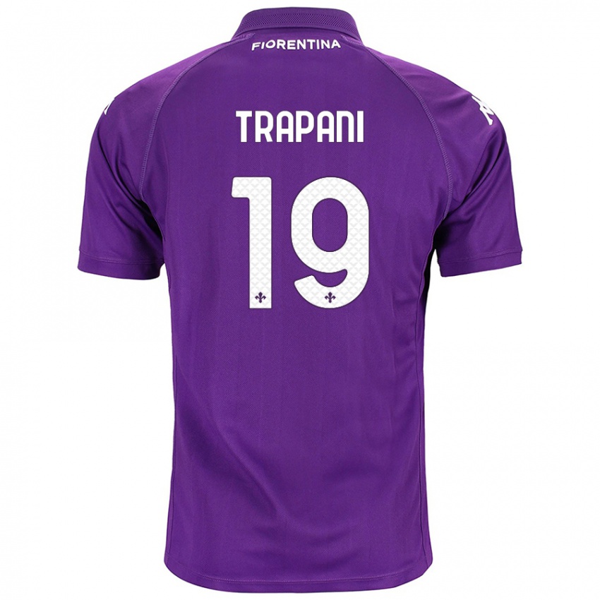 Niño Camiseta Niccolò Trapani #19 Morado 1ª Equipación 2024/25 La Camisa Argentina