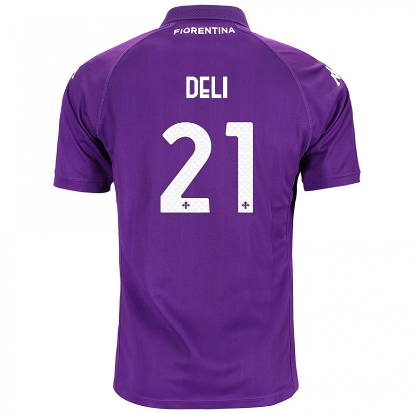 Niño Camiseta Lapo Deli #21 Morado 1ª Equipación 2024/25 La Camisa Argentina