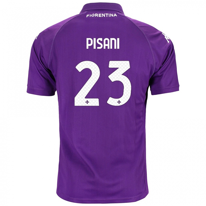 Niño Camiseta Diego Pisani #23 Morado 1ª Equipación 2024/25 La Camisa Argentina