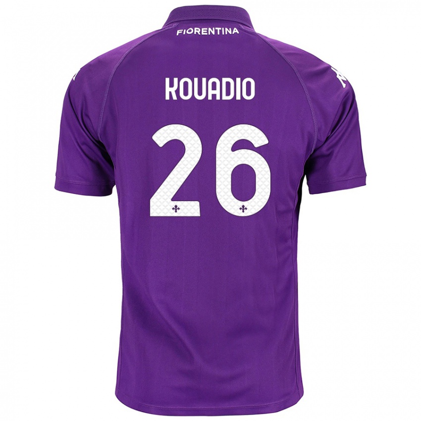 Niño Camiseta Eddy Kouadio #26 Morado 1ª Equipación 2024/25 La Camisa Argentina