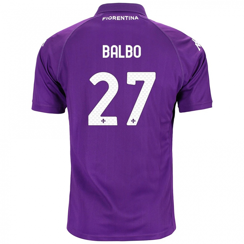 Niño Camiseta Luis Balbo #27 Morado 1ª Equipación 2024/25 La Camisa Argentina