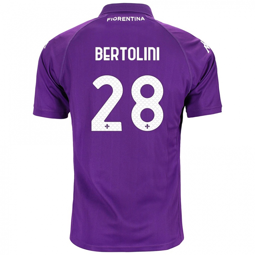 Niño Camiseta Gabriele Bertolini #28 Morado 1ª Equipación 2024/25 La Camisa Argentina