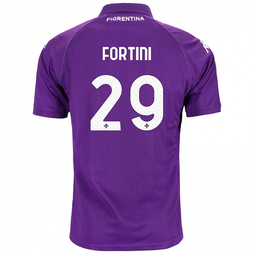 Niño Camiseta Niccolò Fortini #29 Morado 1ª Equipación 2024/25 La Camisa Argentina