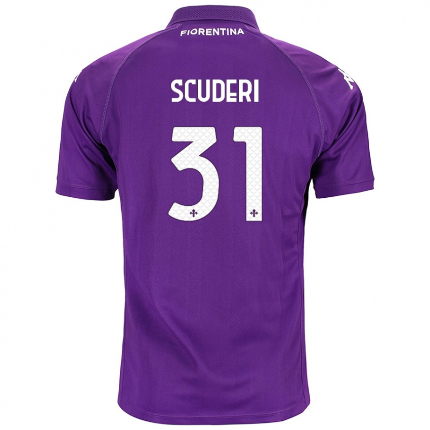 Niño Camiseta Giulio Scuderi #31 Morado 1ª Equipación 2024/25 La Camisa Argentina