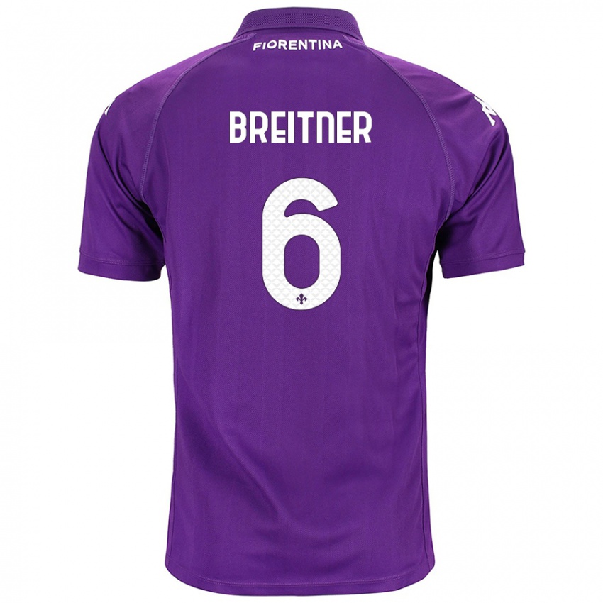 Niño Camiseta Stephanie Breitner #6 Morado 1ª Equipación 2024/25 La Camisa Argentina