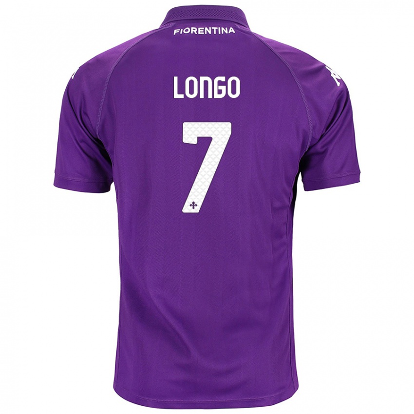 Niño Camiseta Miriam Longo #7 Morado 1ª Equipación 2024/25 La Camisa Argentina