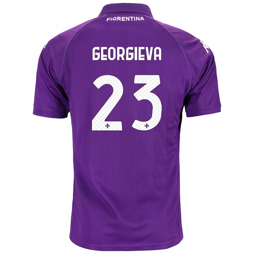 Niño Camiseta Marina Georgieva #23 Morado 1ª Equipación 2024/25 La Camisa Argentina