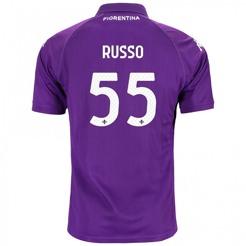 Niño Camiseta Federica Russo #55 Morado 1ª Equipación 2024/25 La Camisa Argentina