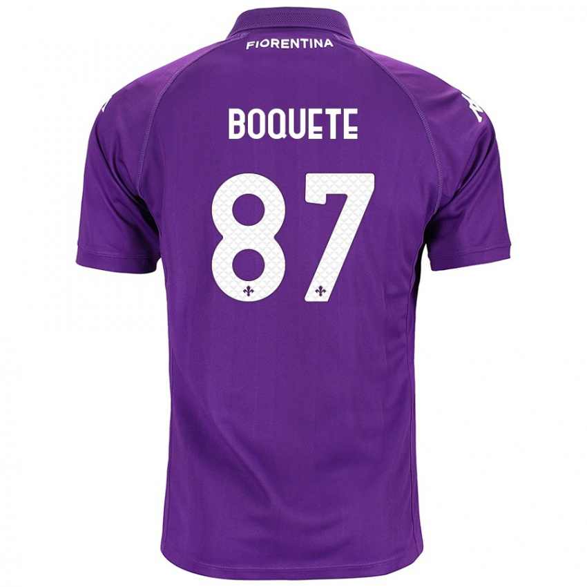 Niño Camiseta Veronica Boquete #87 Morado 1ª Equipación 2024/25 La Camisa Argentina