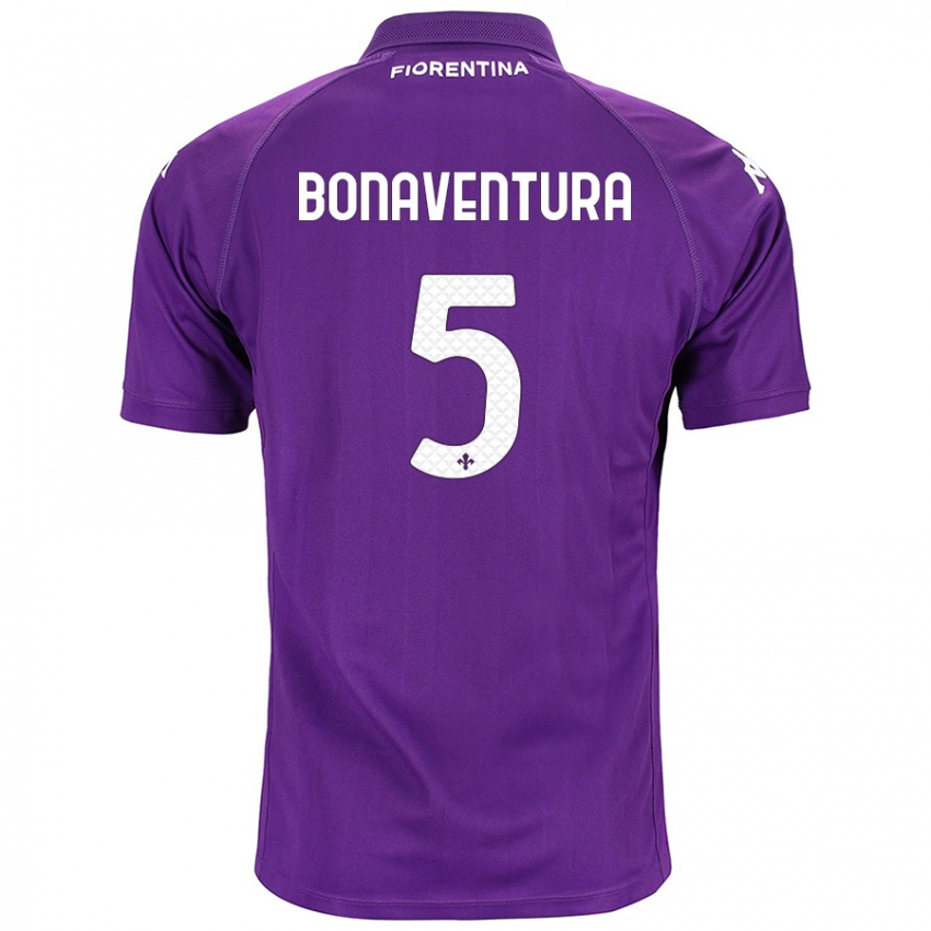 Niño Camiseta Giacomo Bonaventura #5 Morado 1ª Equipación 2024/25 La Camisa Argentina