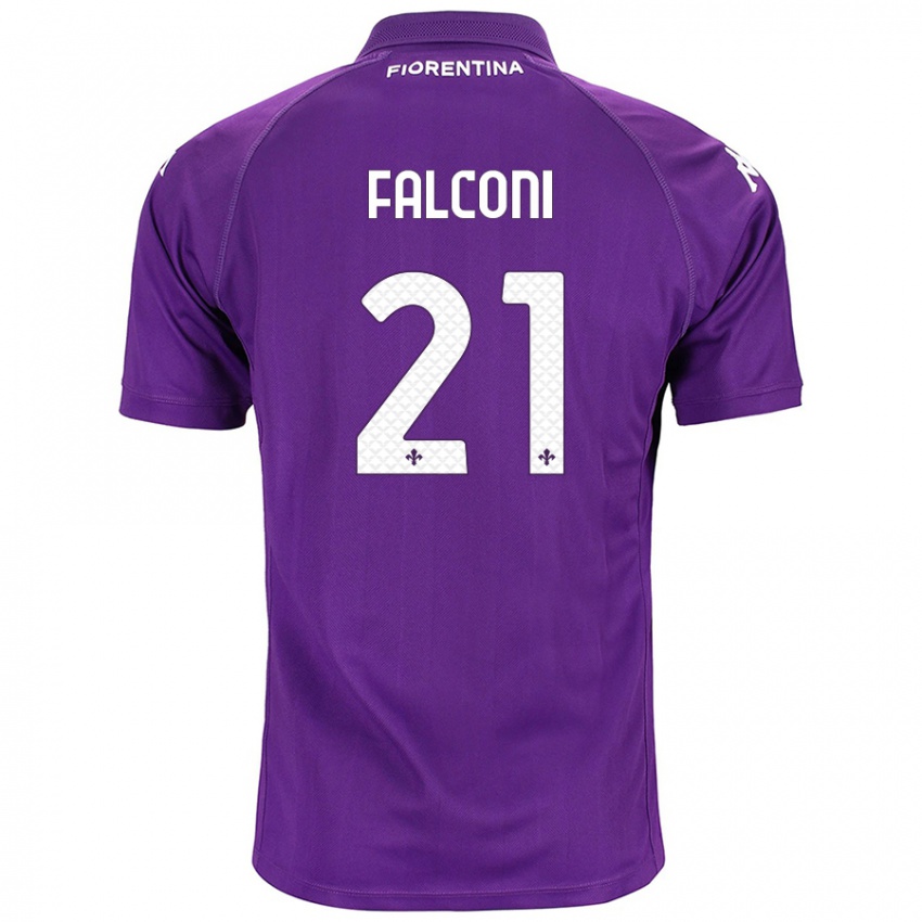 Niño Camiseta Niccolò Falconi #21 Morado 1ª Equipación 2024/25 La Camisa Argentina