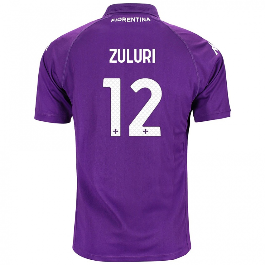 Niño Camiseta Athena Zuluri #12 Morado 1ª Equipación 2024/25 La Camisa Argentina