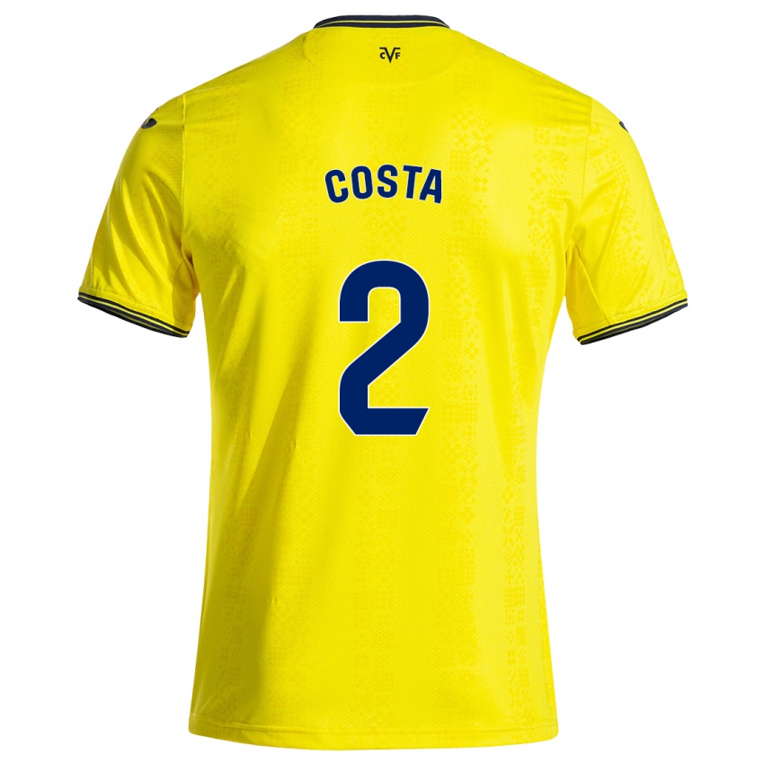 Niño Camiseta Logan Costa #2 Amarillo Negro 1ª Equipación 2024/25 La Camisa Argentina