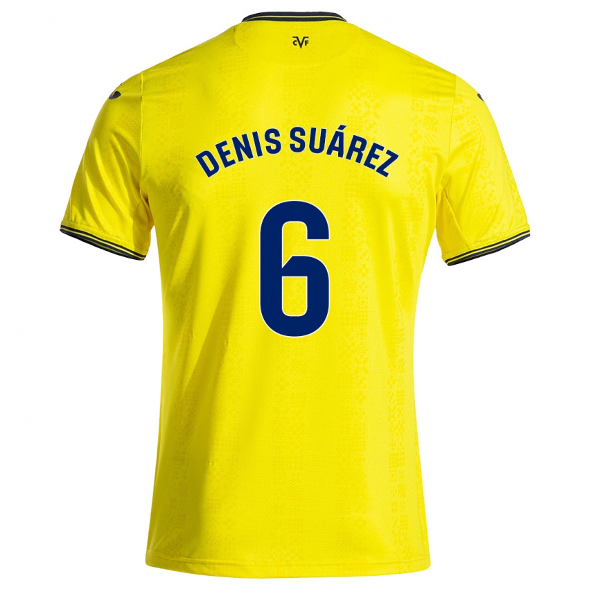 Niño Camiseta Denis Suárez #6 Amarillo Negro 1ª Equipación 2024/25 La Camisa Argentina