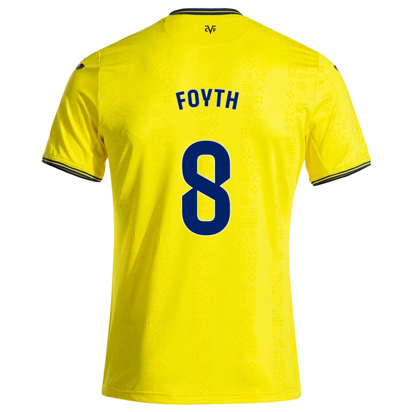 Niño Camiseta Juan Foyth #8 Amarillo Negro 1ª Equipación 2024/25 La Camisa Argentina