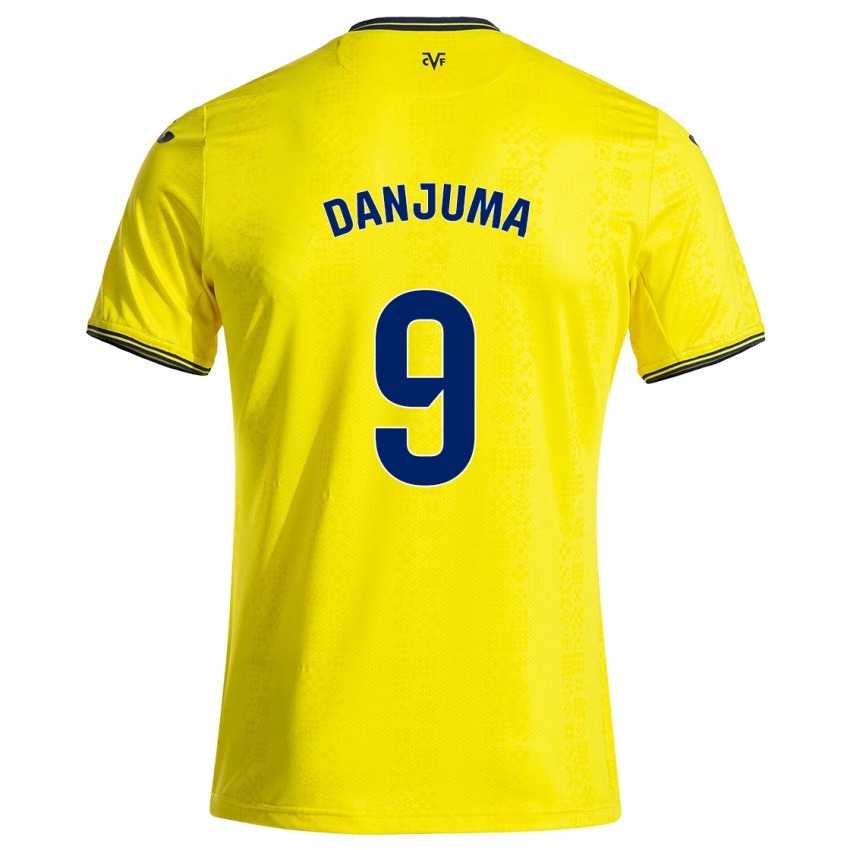 Niño Camiseta Arnaut Danjuma #9 Amarillo Negro 1ª Equipación 2024/25 La Camisa Argentina