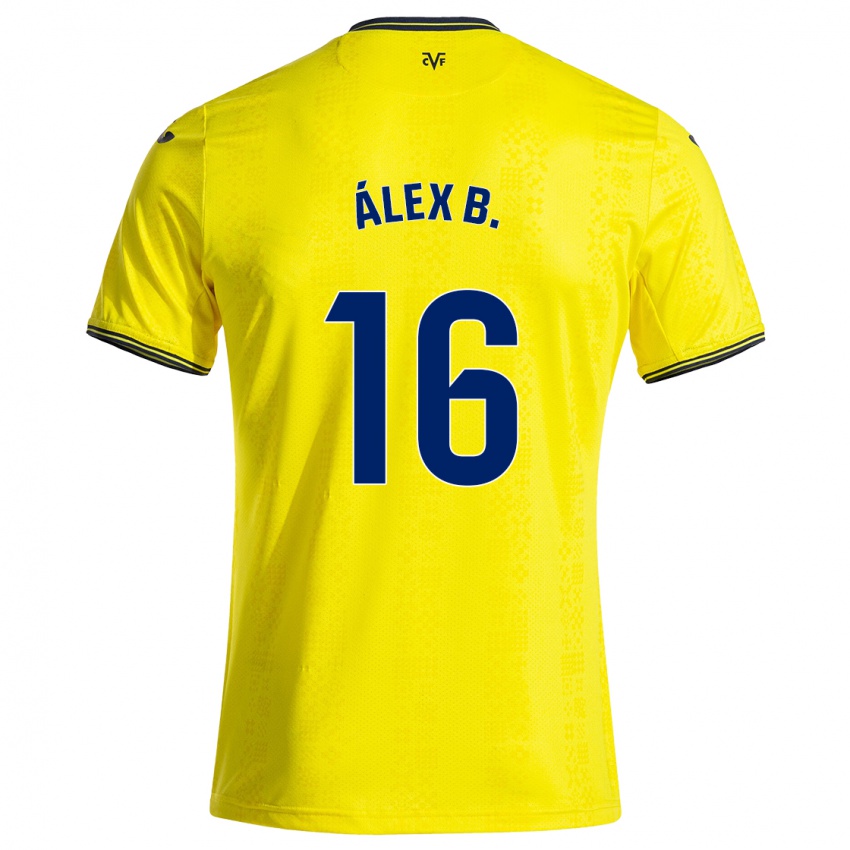 Niño Camiseta Álex Baena #16 Amarillo Negro 1ª Equipación 2024/25 La Camisa Argentina