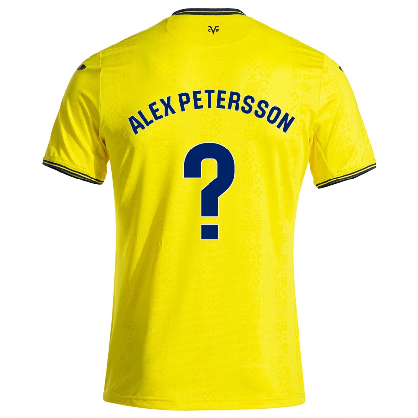 Niño Camiseta Max Alex Petersson #0 Amarillo Negro 1ª Equipación 2024/25 La Camisa Argentina