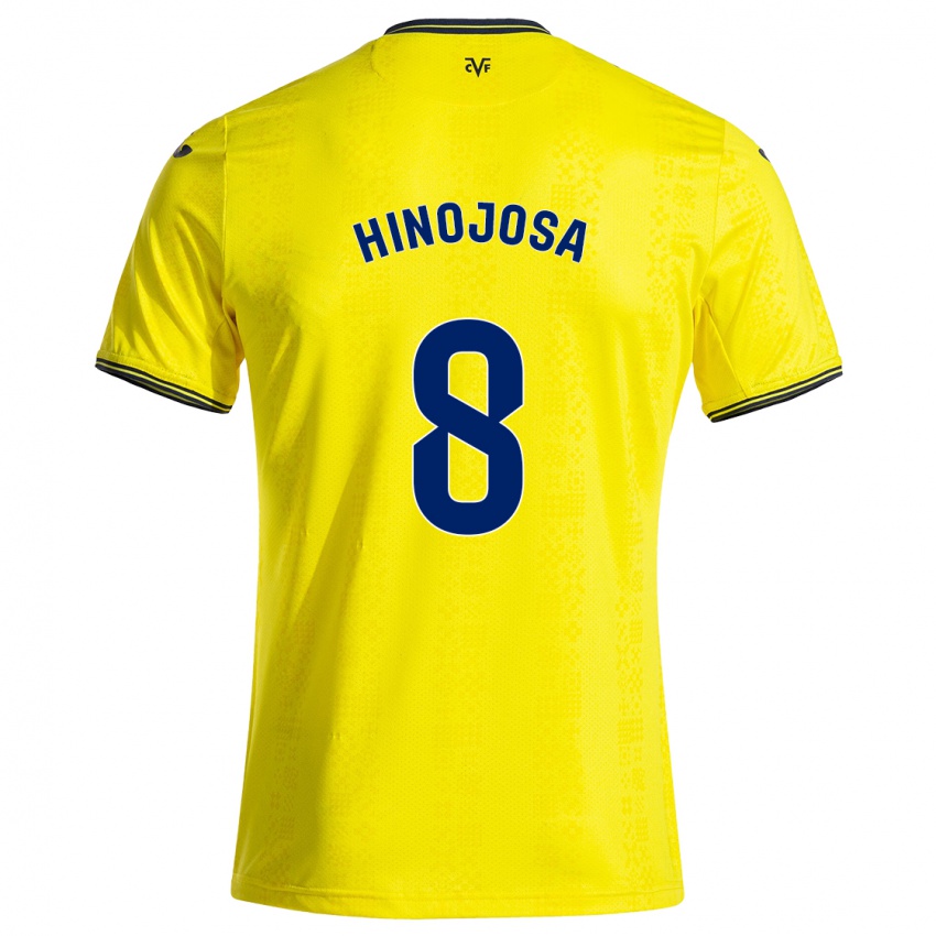 Niño Camiseta Sergio Hinojosa #8 Amarillo Negro 1ª Equipación 2024/25 La Camisa Argentina