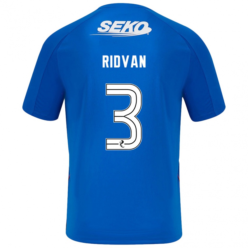 Niño Camiseta Rıdvan Yılmaz #3 Azul Oscuro 1ª Equipación 2024/25 La Camisa Argentina