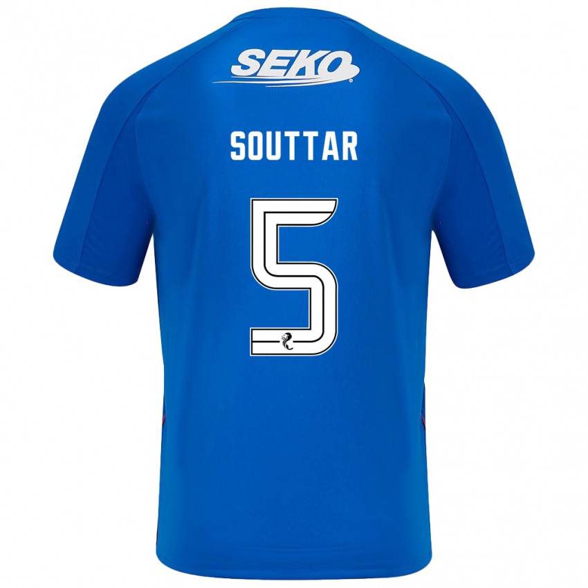 Niño Camiseta John Souttar #5 Azul Oscuro 1ª Equipación 2024/25 La Camisa Argentina