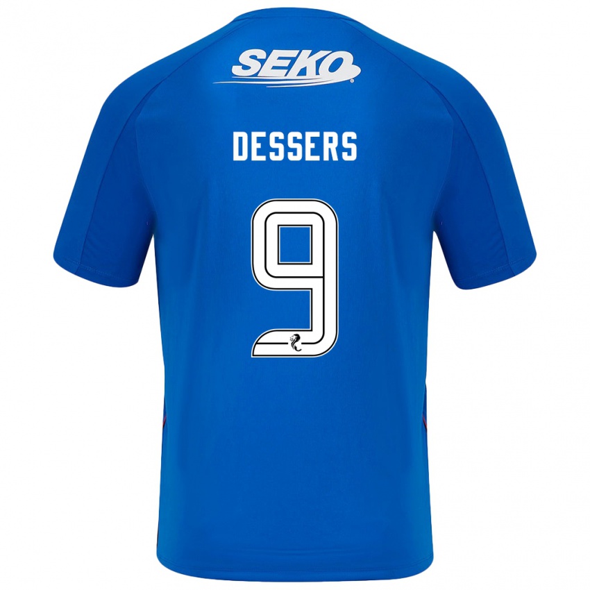 Niño Camiseta Cyriel Dessers #9 Azul Oscuro 1ª Equipación 2024/25 La Camisa Argentina