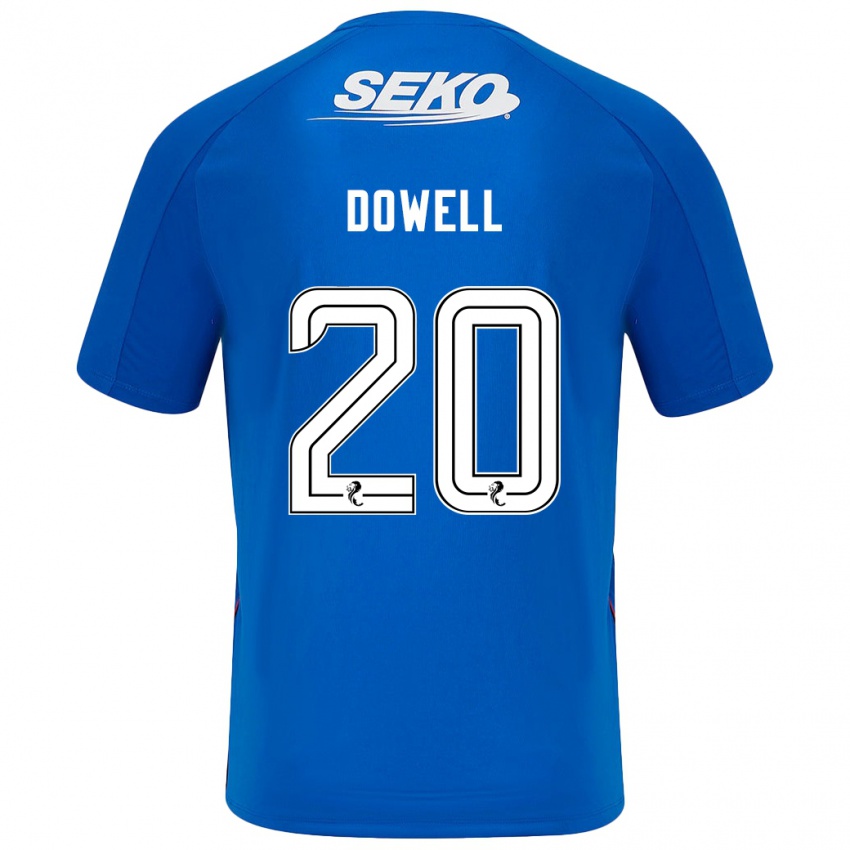 Niño Camiseta Kieran Dowell #20 Azul Oscuro 1ª Equipación 2024/25 La Camisa Argentina