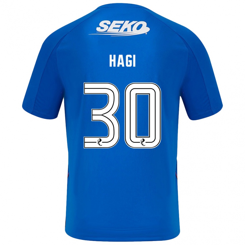 Niño Camiseta Ianis Hagi #30 Azul Oscuro 1ª Equipación 2024/25 La Camisa Argentina