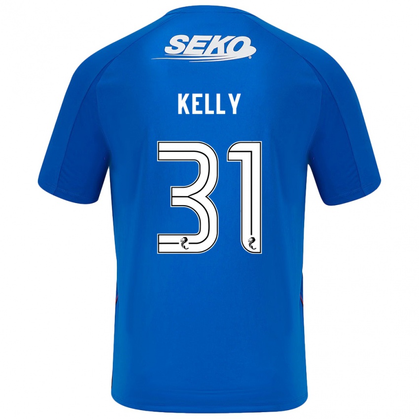 Niño Camiseta Liam Kelly #31 Azul Oscuro 1ª Equipación 2024/25 La Camisa Argentina