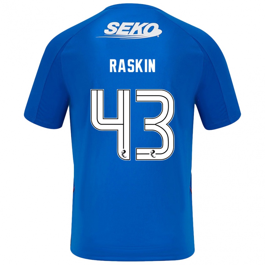 Niño Camiseta Nicolas Raskin #43 Azul Oscuro 1ª Equipación 2024/25 La Camisa Argentina