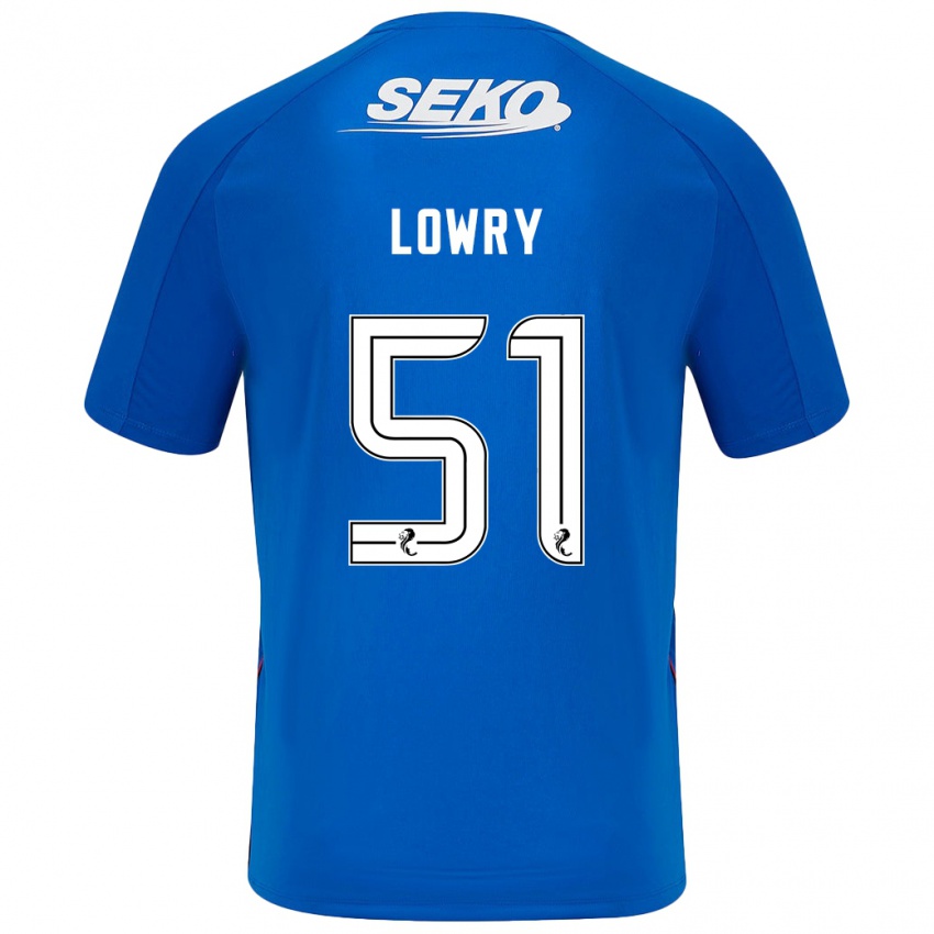 Niño Camiseta Alex Lowry #51 Azul Oscuro 1ª Equipación 2024/25 La Camisa Argentina