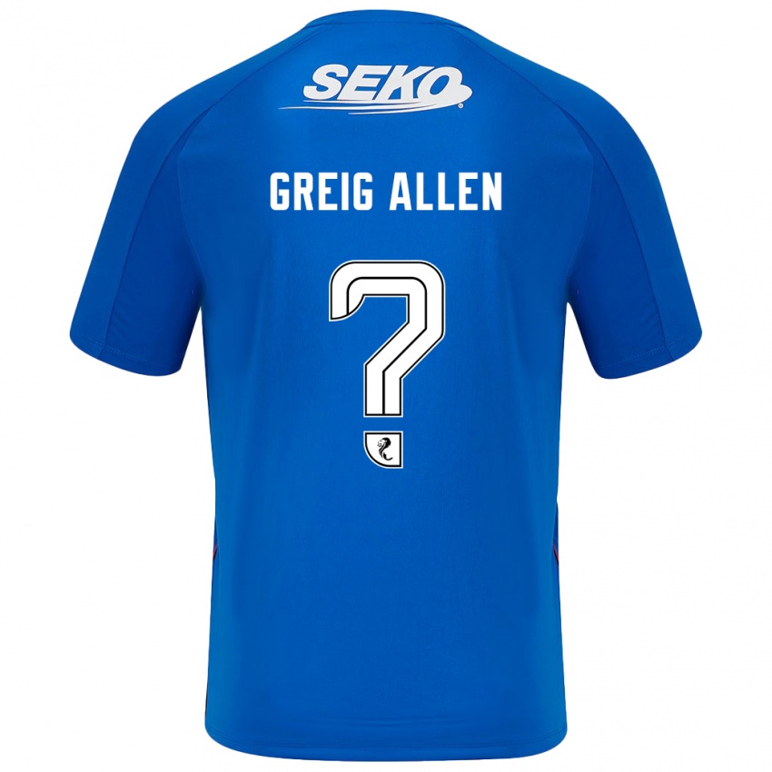 Niño Camiseta Greig Allen #0 Azul Oscuro 1ª Equipación 2024/25 La Camisa Argentina