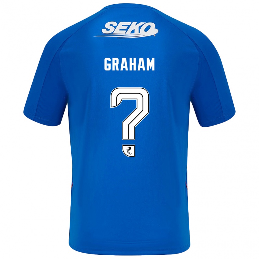 Niño Camiseta James Graham #0 Azul Oscuro 1ª Equipación 2024/25 La Camisa Argentina