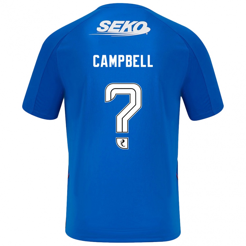 Niño Camiseta Connor Campbell #0 Azul Oscuro 1ª Equipación 2024/25 La Camisa Argentina