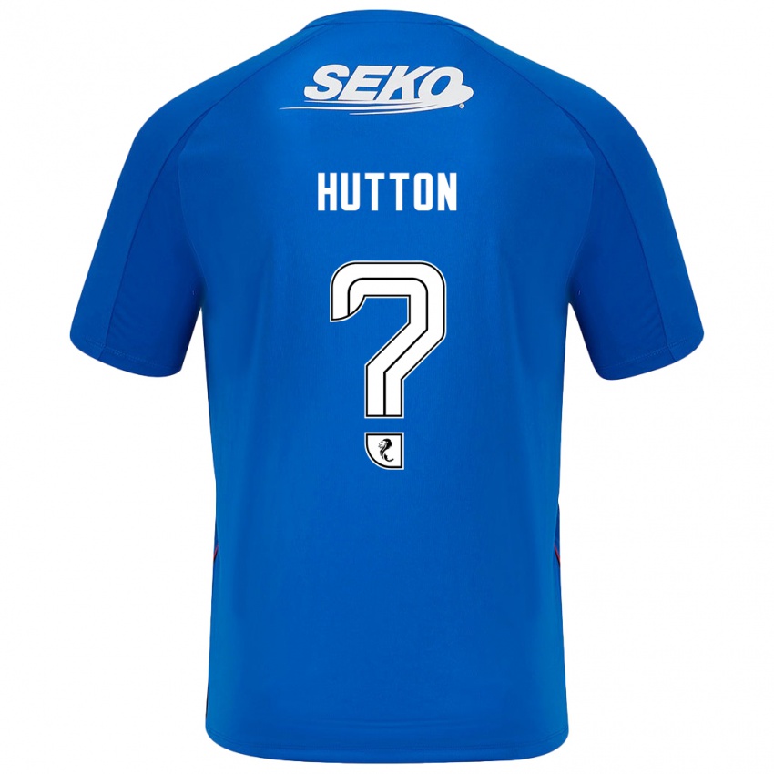 Niño Camiseta Zander Hutton #0 Azul Oscuro 1ª Equipación 2024/25 La Camisa Argentina